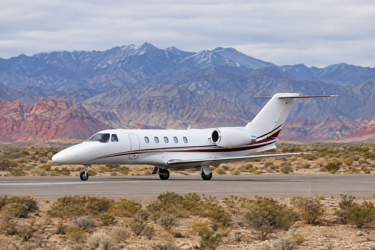 Light jet on the ramp